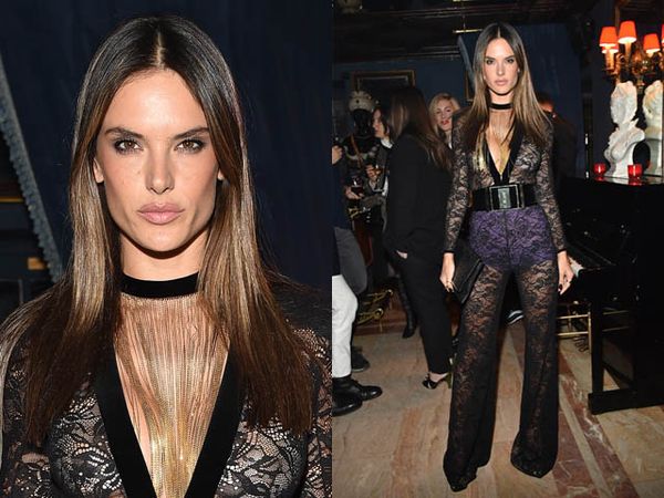 Alessandra Ambrosio Seksi Dibalut Jumpsuit Menerawang