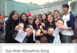 Lawan Begal APBD, Netizen GueAhok Buat Video Lagu #SaveAhok di YouTube