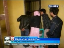 Sedih Anaknya Jadi Begal Motor, Ibu Ini Guling-guling Histeris