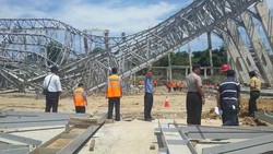 Proyek Pembangunan Hanggar di Bandara Makassar Roboh, 3 Pekerja Tewas
