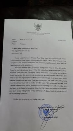 Akui Munas Ancol, Menkum HAM Minta Agung Susun Pengurus Secara Selektif