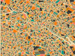 Unik! Peta Abstrak Kota-kota Dunia Karya Seniman Jazzberry Blue