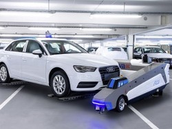 Di Pabrik Audi, Robot Parkirkan Mobil Produksi