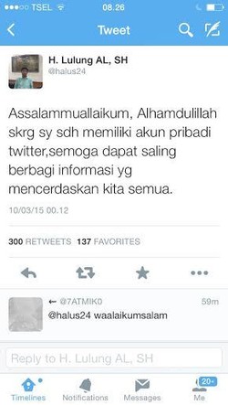 Setelah Mendunia, Haji Lulung Akhirnya Eksis di Twitter Lewat @halus24