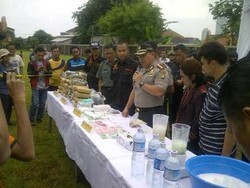 Polres Jakbar Musnahkan 3,3 Ton Ganja dan 1.834 Gram Sabu