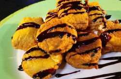 Resep Kue: Biskuit Goreng Saus Cokelat