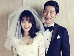 Menikah April, Aktris Yoon Seung Ah dan Kim Moo Yeol Serasi Berbusana Pengantin