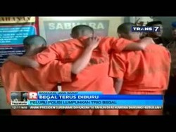 Trio Begal Remaja Bersenjata Pedang Dilumpuhkan Peluru Polisi