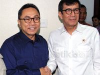 Menkum HAM Temui Pimpinan MPR