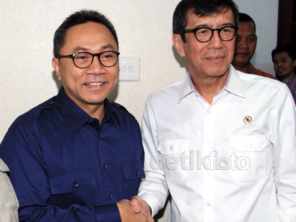 Menkum HAM Temui Pimpinan MPR