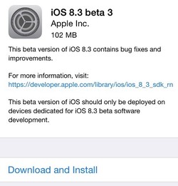 iOS 8.3 Beta 3 Dirilis, Bawa Emoji Baru