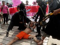Teaterikal Tolak ISIS di Bundaran HI