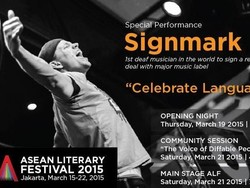 Pembukaan ASEAN Literary Festival Diisi Musisi Tuna Rungu Signmark