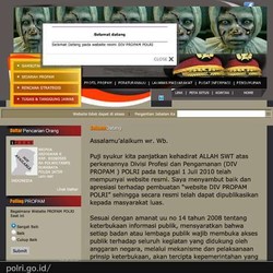 Polri: Gambar Pocong di Situs propam.polri.go.id Kerjaan Hacker!