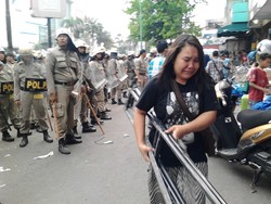 PKL Medan Melawan Saat akan Ditertibkan