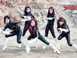 Ciaaat...!!! Crayon Pop Pose ala Power Rangers untuk Video Terbaru FM