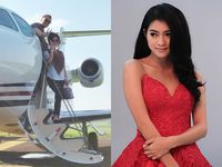 Syahrini dan Dash Berlin Intim Naik Jet Pribadi, Adik Ririn Ekawati Cantik Banget