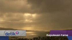 Timelapse Gerhana Matahari di Kepulauan Faroe