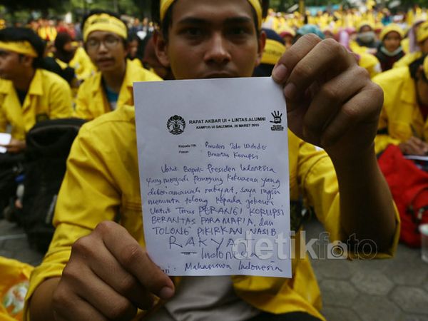 Mahasiswa UI Kirim Surat untuk Jokowi