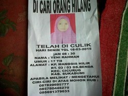 Dijemput Pria yang Dikenal di Facebook, Sudah Sepekan Yeni Menghilang