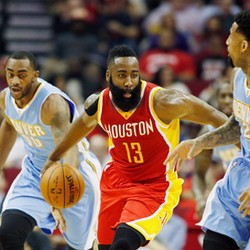 Harden 50 Poin, Rockets Hempaskan Nuggets