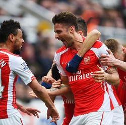 Dua Gol Giroud Menangkan Arsenal atas Newcastle