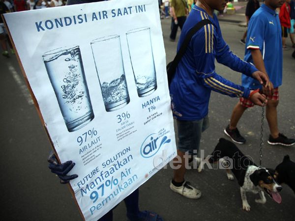 Peringatan Hari Air Sedunia di Jakarta