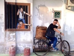 Lukisan Street Art di Penang, Seperti Hidup!