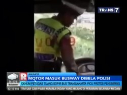 Polantas Bela Pemotor di Jalur Busway