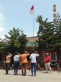 Tertangkap Mau Tawuran, Pelajar di Padang Dihukum Hormat Bendera