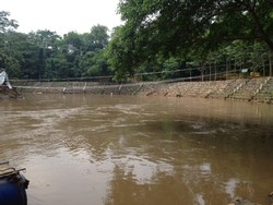 Bersihnya Sungai Ciliwung di Kompleks Mako Kopassus Cijantung