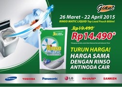 Rinso Matic Top Load Liquid Turun Harga, Mencuci Jadi Lebih Hemat