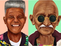Wow! Gandhi Sampai Nelson Mandela Berubah Jadi Hipster