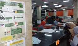 Pengambilan Dana PSKS di Kantor Pos Pasar Baru Masih Sepi