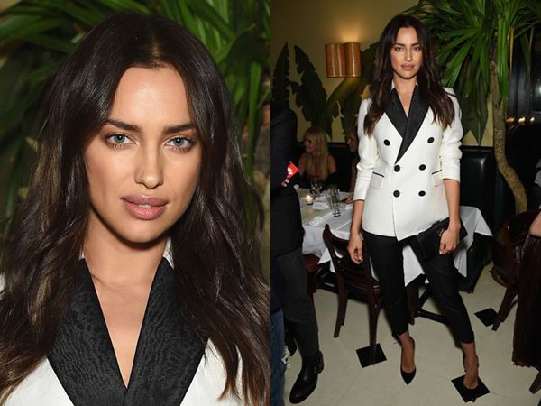 Irina Shayk Stylish Tampil Monokrom