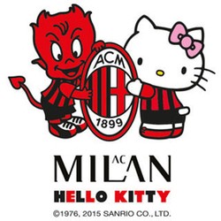 Hello Kitty Berseragam Rossoneri