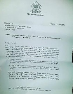 Surati Agung Laksono, Muladi: MPG Pahami dan Hormati SK Menkum HAM