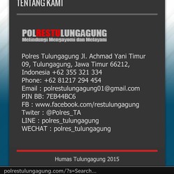 Cerita dari Polres Tulungagung yang Siap Terima Aduan Warga dari Facebook dan BBM
