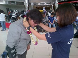 Sampai di Semarang, Tim Jalur Utara Yamaha Tour de Soul Disambut Meriah