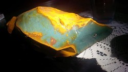 Begini Rupa Bongkahan Terakhir Akik Legendaris Ijo Ohen Garut yang Tersisa