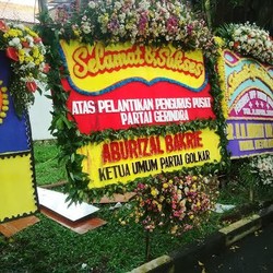 Usai Pelantikan Pengurus Harian, Kantor Gerindra Kebanjiran Karangan Bunga