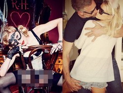 Madonna Berlingerie Seksi, Jessica Simpson Cium Mesra Suami