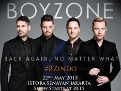 Konser Boyzone di Jakarta Akan Berlangsung Hampir 2 Jam