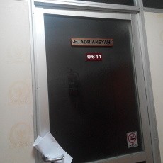 Ruang Kerja Adriansyah di DPR Tertutup Rapat