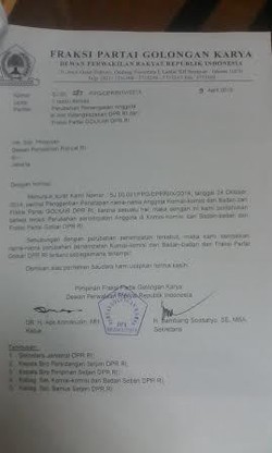 Agung Cs Akan Melawan Pergeseran Anggota FPG oleh Kubu Ical