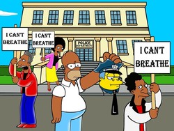 Tolak Rasis, Seniman aleXSandro Palombo Bikin The Simpson Hitam