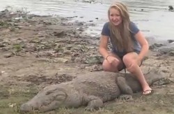 Cuma di Kota Ini, Buaya Bersahabat dengan Manusia