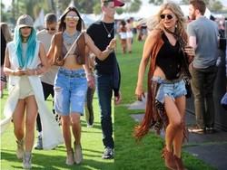 Adu Seksi Para Seleb di Festival Coachella, Miley Cyrus Kembali Foto Topless