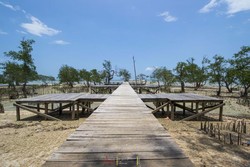 Mengintip Pantai Tapak Hantu di Bangka