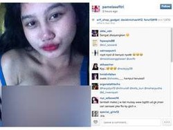 Foto Topless Beredar, Pamela Duo Serigala Datangi Polda Metro Jaya